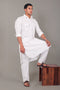 Veshbhoshaa Bluesaanchi Pathani White Color Kurta With Trouser Pant